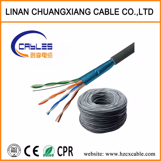 Solid Copper Wire Cat5e FTP Ethernet Cable for Optimal Data Transfer