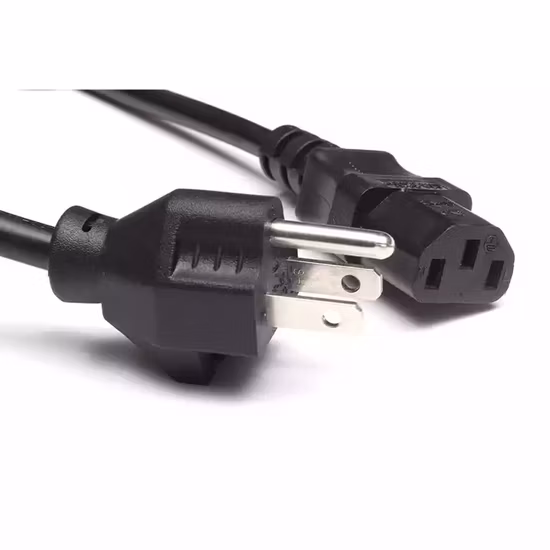 UL USA AC Power Cord 2/3 Pin Cable with Canada AC Power Plug